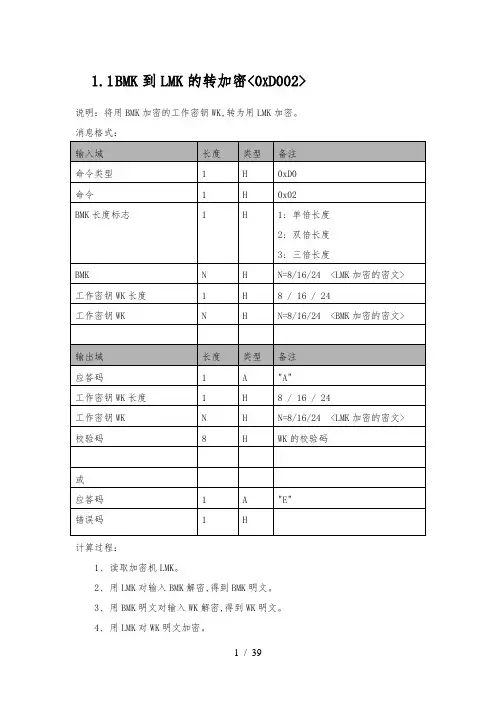 SJL05金融数据加密机程序员手册WT363MA02_EW_V10309