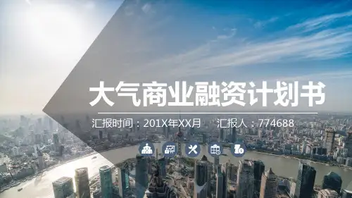 智慧云供应链基地项目融资计划书ppt