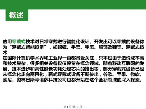 穿戴式设备PPT课件