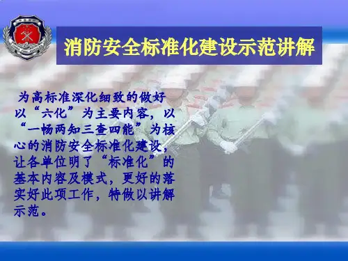消防安全标准化建设示范精品PPT课件
