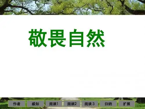 敬畏自然ppt