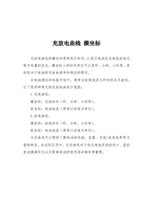 充放电曲线 横坐标