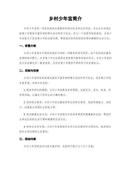 乡村少年宫简介
