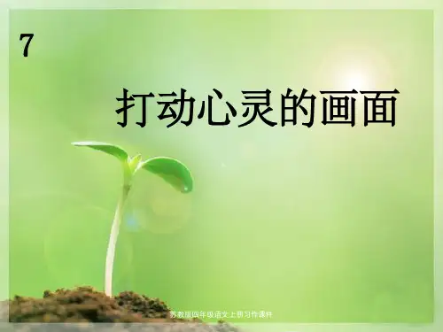 苏教版四年级语文上册习作课件