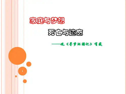 课前演讲《寻梦环游记》PPT演示课件