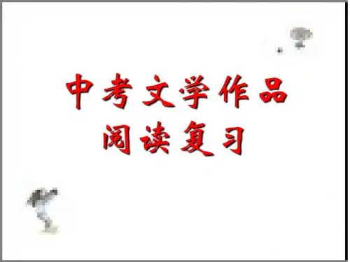 中考小说阅读复习