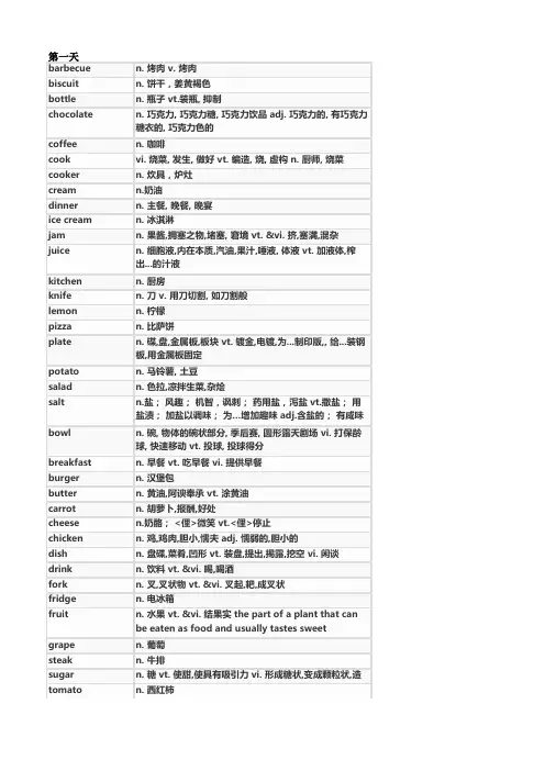 14天攻克KET词汇表