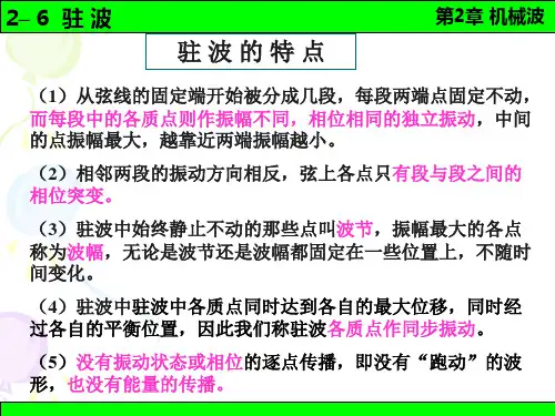 普通物理学-机械波-2-6-驻波