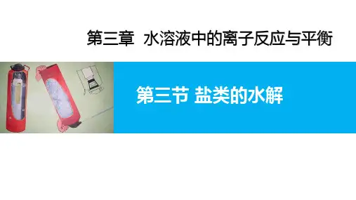 盐类的水解ppt课件