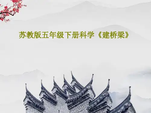 苏教版五年级下册科学《建桥梁》共48页PPT