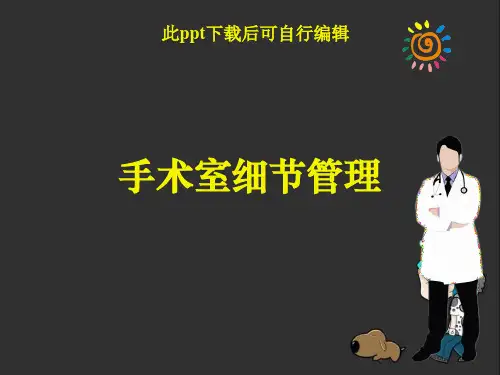 手术室细节管理ppt课件
