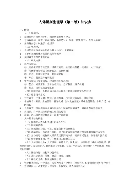 人体解剖生理学