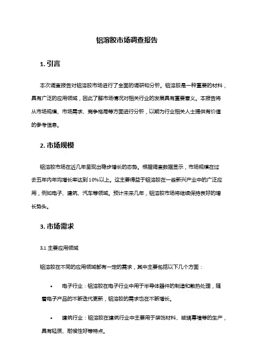 2024年铝溶胶市场调查报告