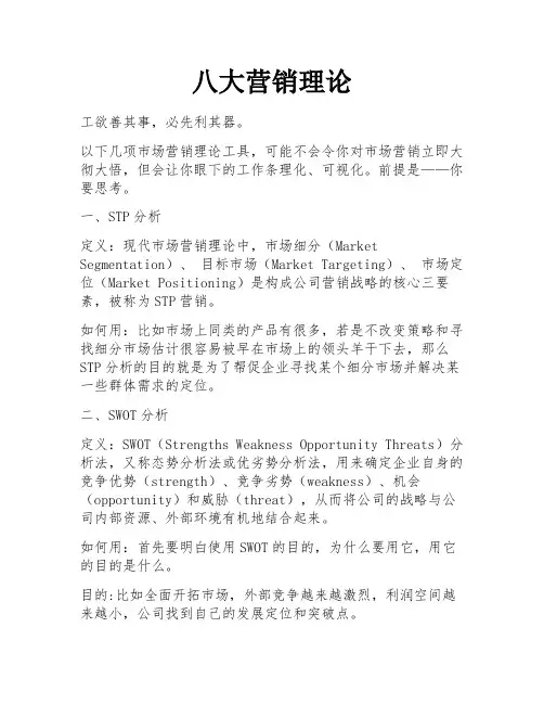 八大营销理论