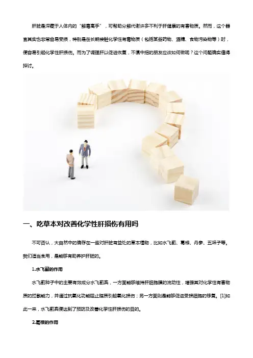 吃水飞蓟对肝脏有什么好处？化学性肝损伤人群须知