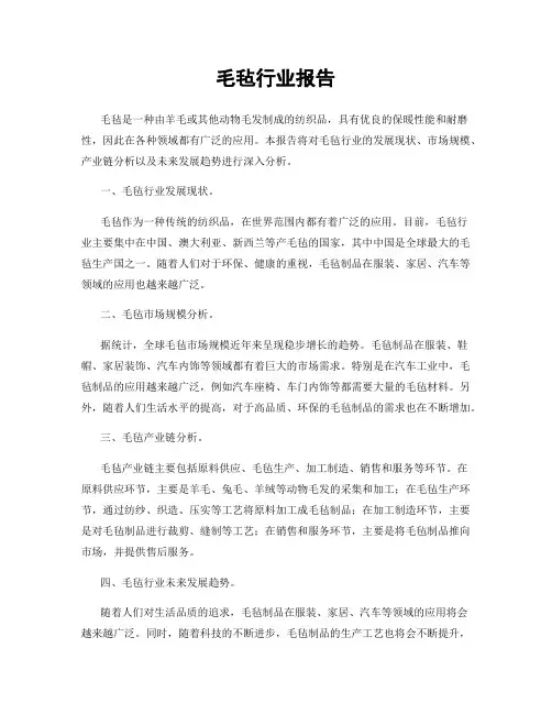 毛毡行业报告