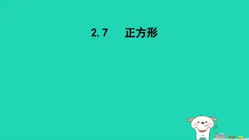 2024八年级数学下册第2章四边形2.7正方形课件新版湘教版