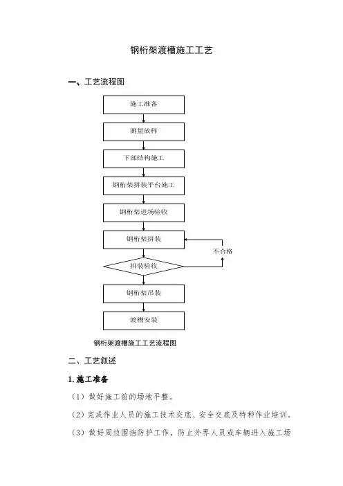 钢桁架渡槽施工工艺