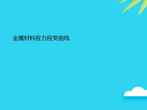金属材料应力应变曲线优质PPT资料