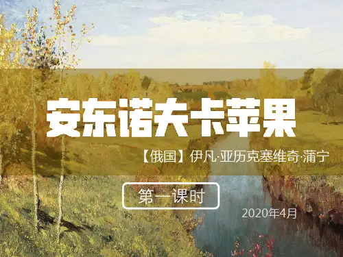 《安东诺夫卡苹果》课件