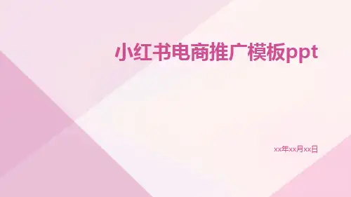 小红书电商推广模板ppt