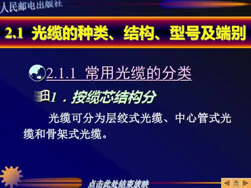 光缆的种类结构