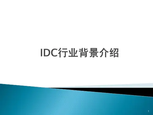 IDC行业介绍ppt课件