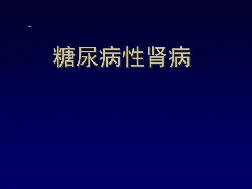 糖尿病性肾病PPT