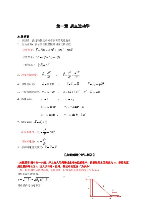 理工科大学物理知识点总结及典型例题解析