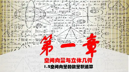 空间向量的数量积运算 高中数学新教材人教A版