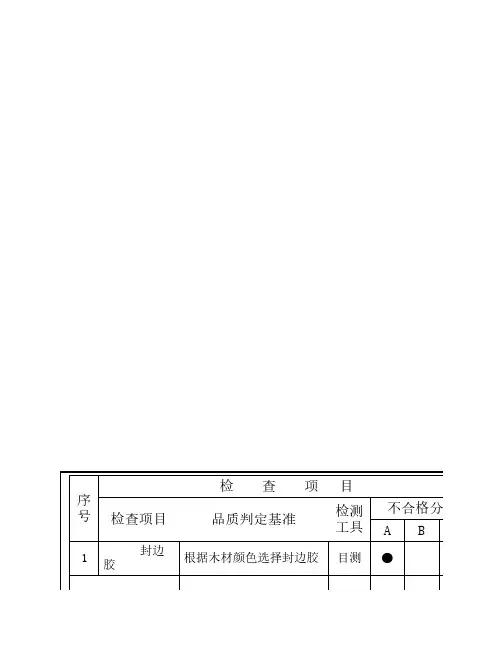封边标准