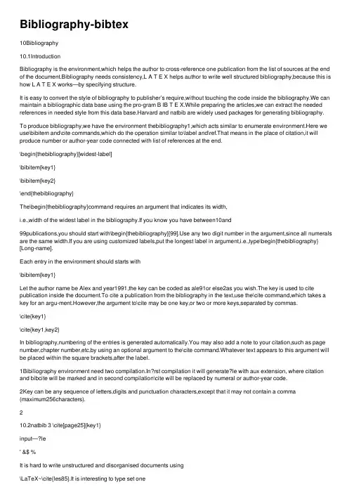 Bibliography-bibtex