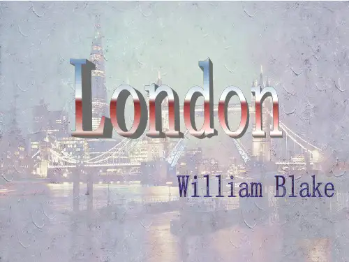 London--William Blake鉴赏