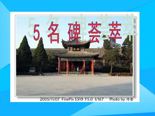 名碑荟萃(1)优质PPT