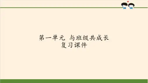 与班级共成长优秀课件1
