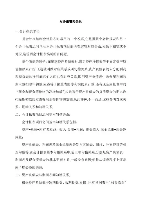 财务专业术语解释