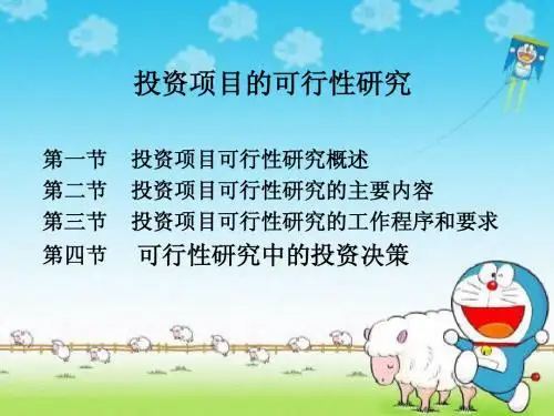 投资项目的可行性研究