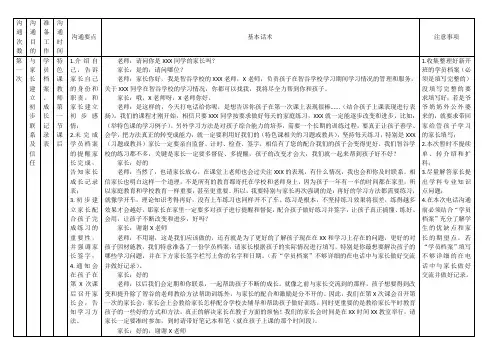特色课程学管师家长沟通话术