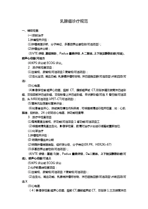 乳腺癌诊疗规范.docx