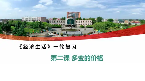 第二课多变的价格(示范课件)-备战2025年高考政治一轮复习考点帮(全国通用人教版)