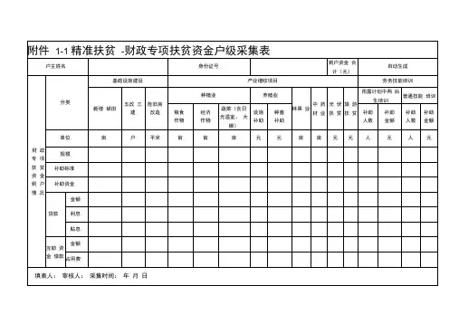 十二张户表和十张村表汇总