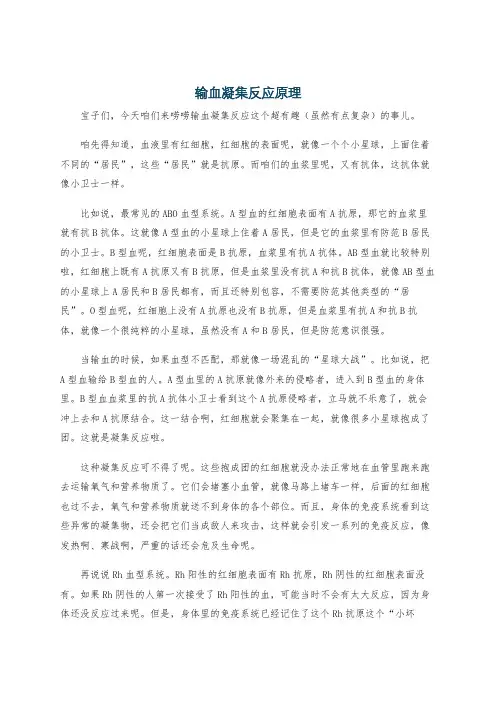 输血凝集反应原理
