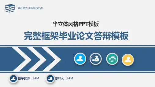 完整框架毕业论文答辩PPT模板