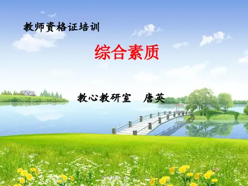 教师资格证培训—综合素质课件