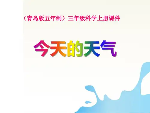 《今天的天气》PPT课件