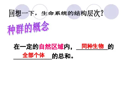 人教生物必修3第4章第1节种群的特征 (1)