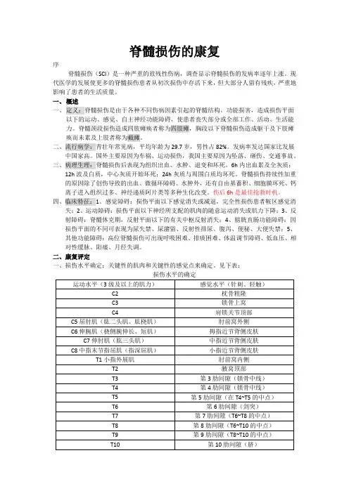 临床康复学之脊髓损伤