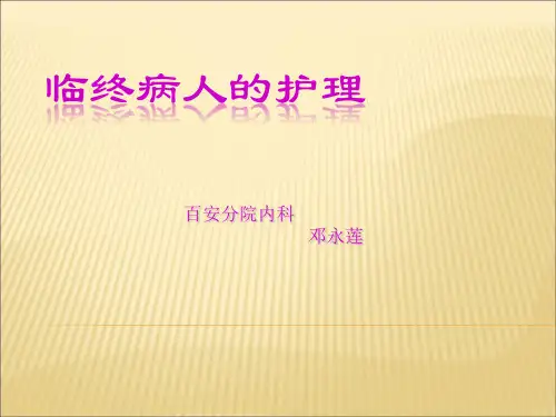 临终病人的护理