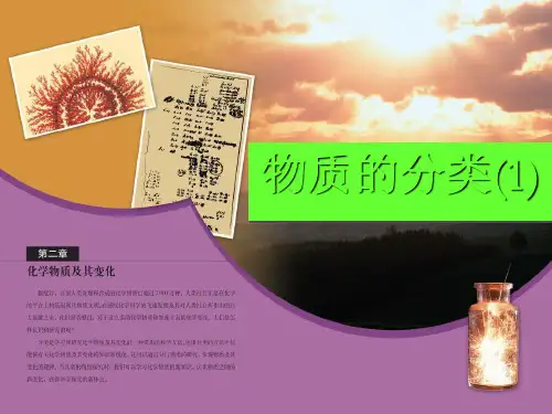 人教化学必修1第二章第1节物质的分类(共25张)
