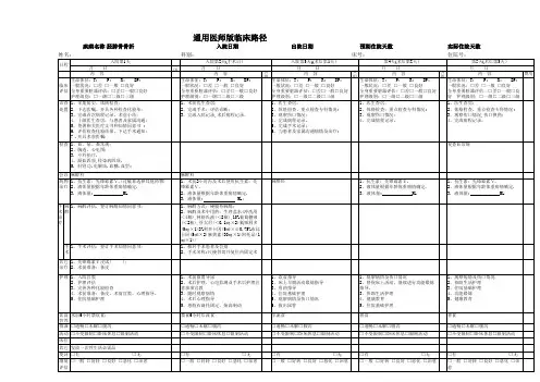临床路径—胫腓骨骨折